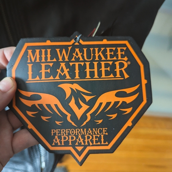 🔖NWT Milwaukee Leather Black Zipper Front Full Side Lace Leather Vest - 5X - Picture 10 of 16